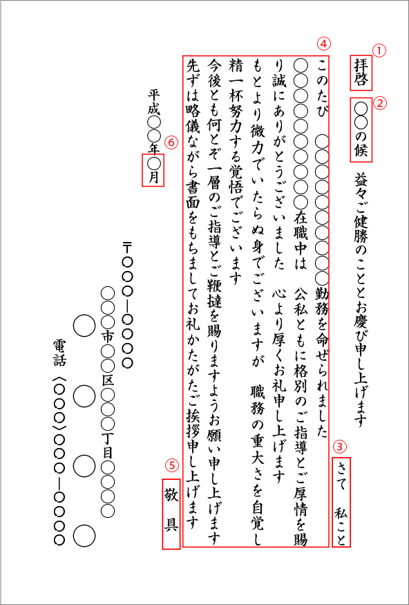 挨拶状